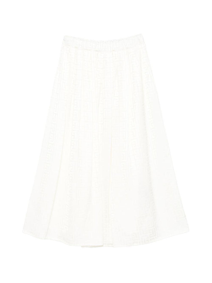 Gonna beige per bambina BY7A60S0192 102 Balmain Kids 
