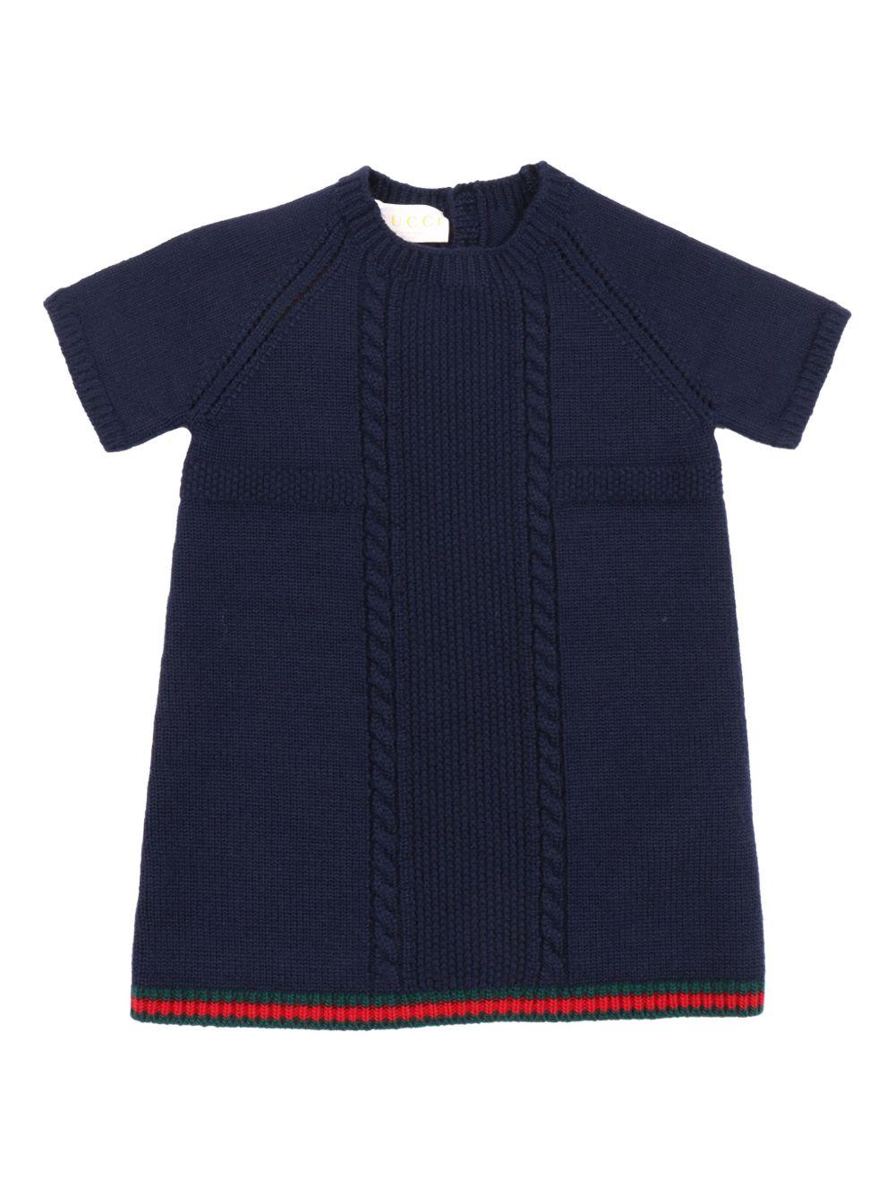 Abito blu navy per neoanta 828457XKE0C 4180 Gucci Kids 