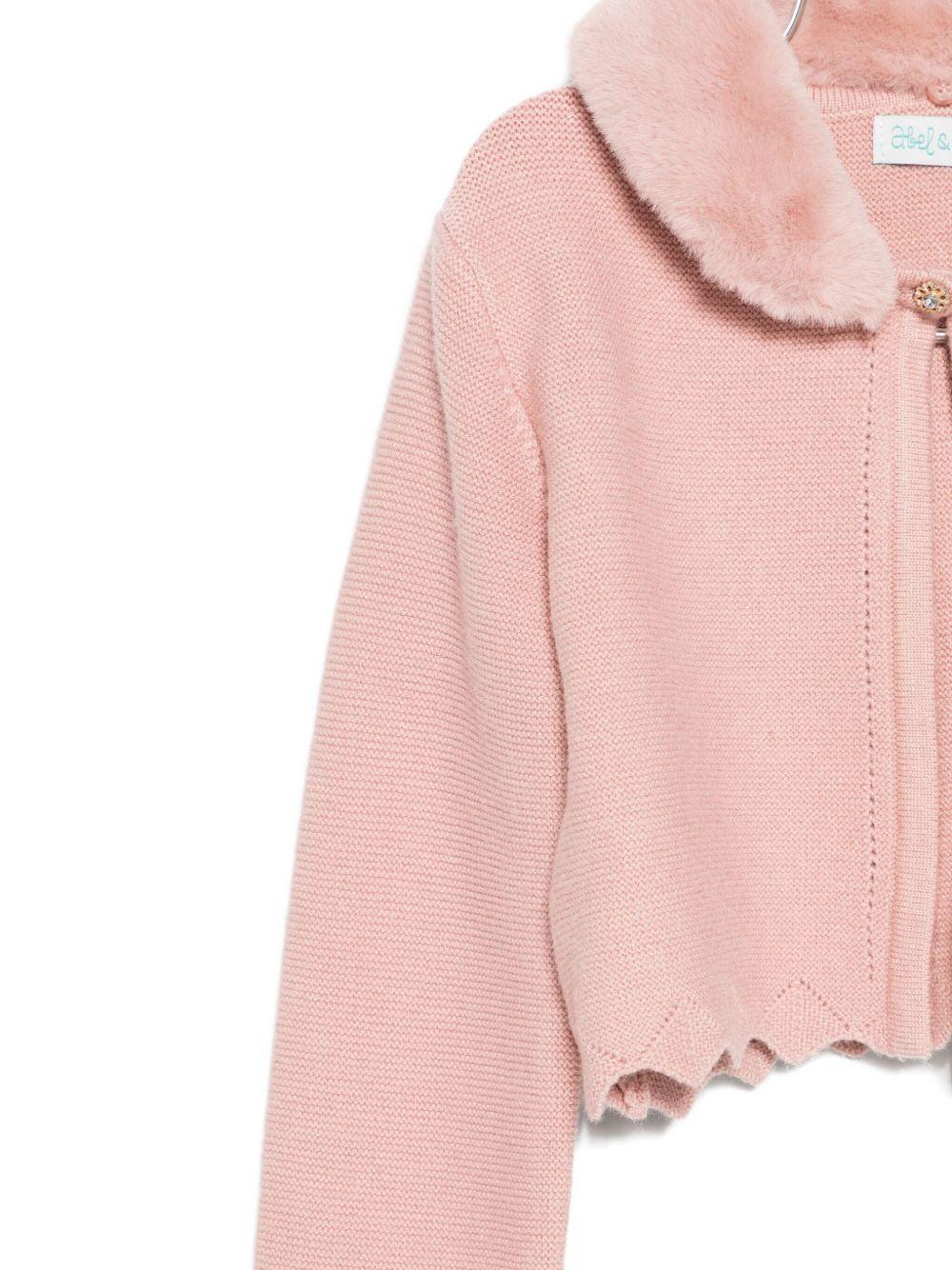 Cardigan rosa petalo per bambina 5834 079 Abel & Lula 
