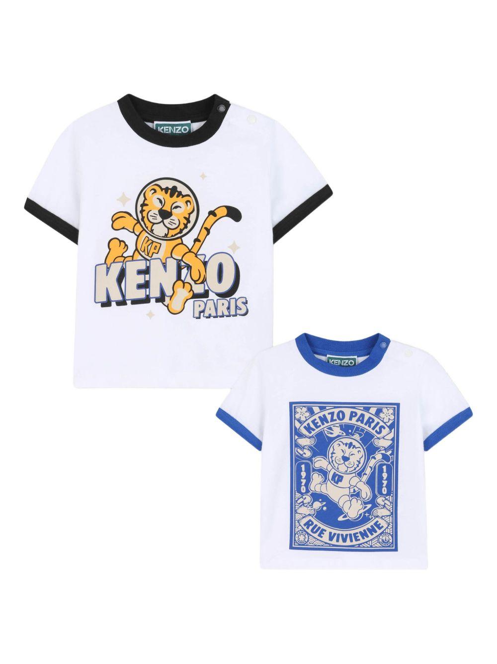T-shirt bianca per neonato K61298 N50 Kenzo Kids 