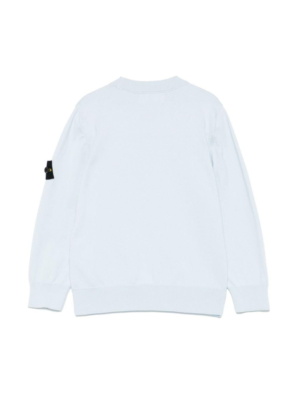 Maglione celeste per bambino 65100001S00B2 V0041 Stone Island Kids 