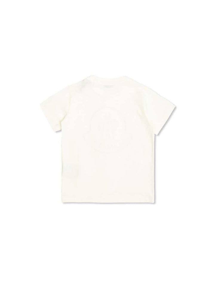 White t-shirt for boys with logo