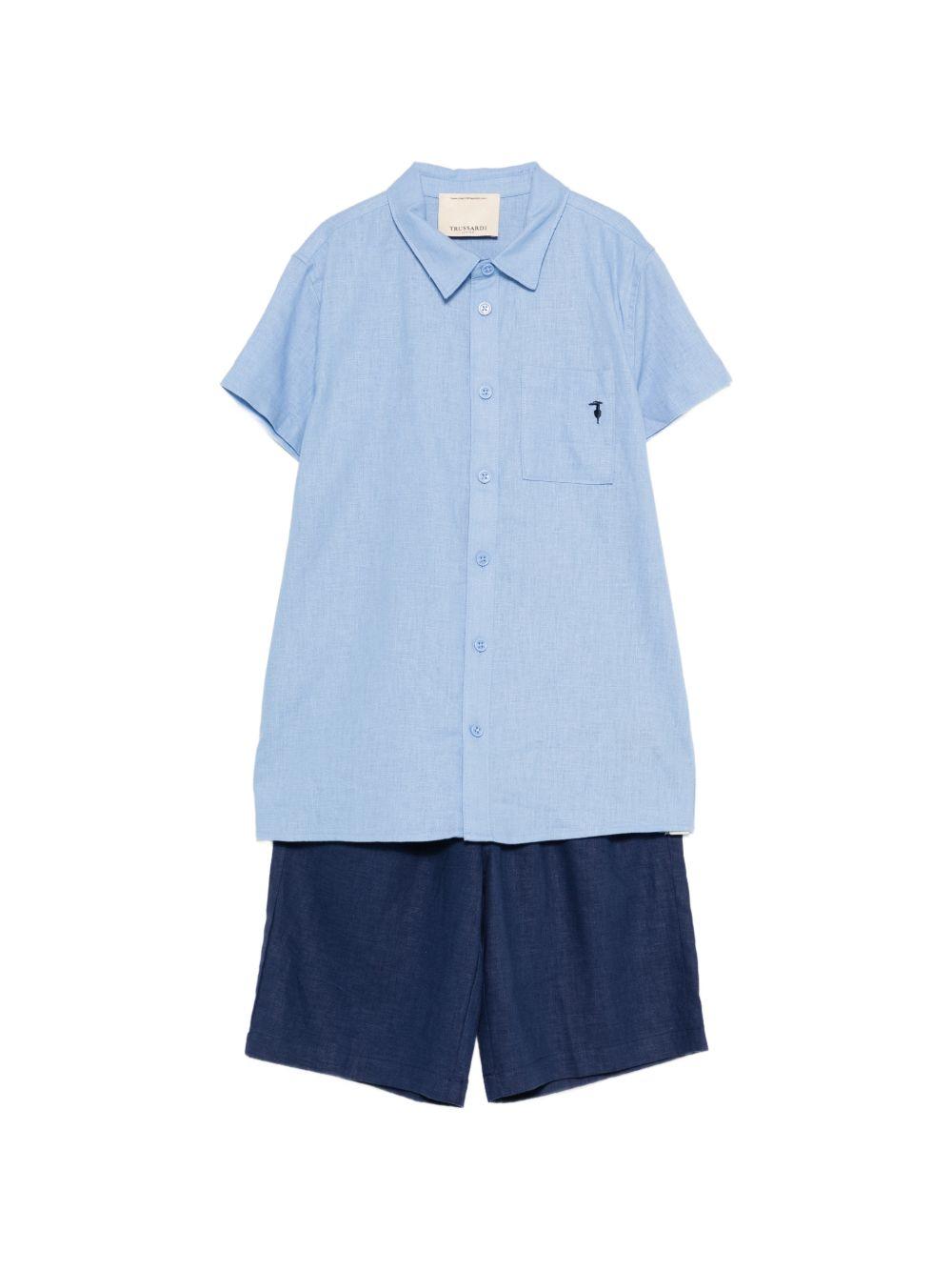 Completo blu/azzurro per bambino TBP26019CL BLU Trussardi Kids 