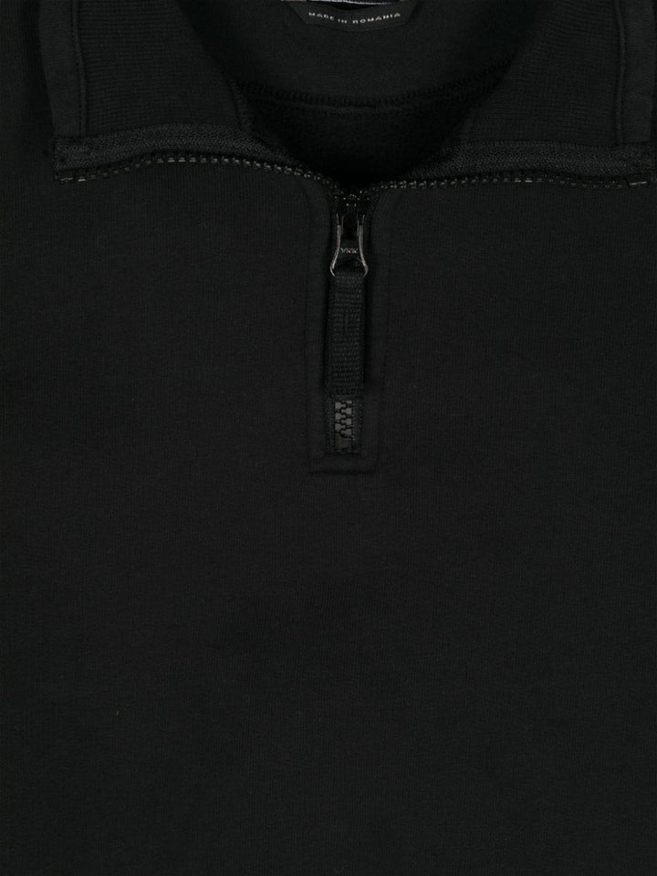 Black cotton sweatshirt for boys