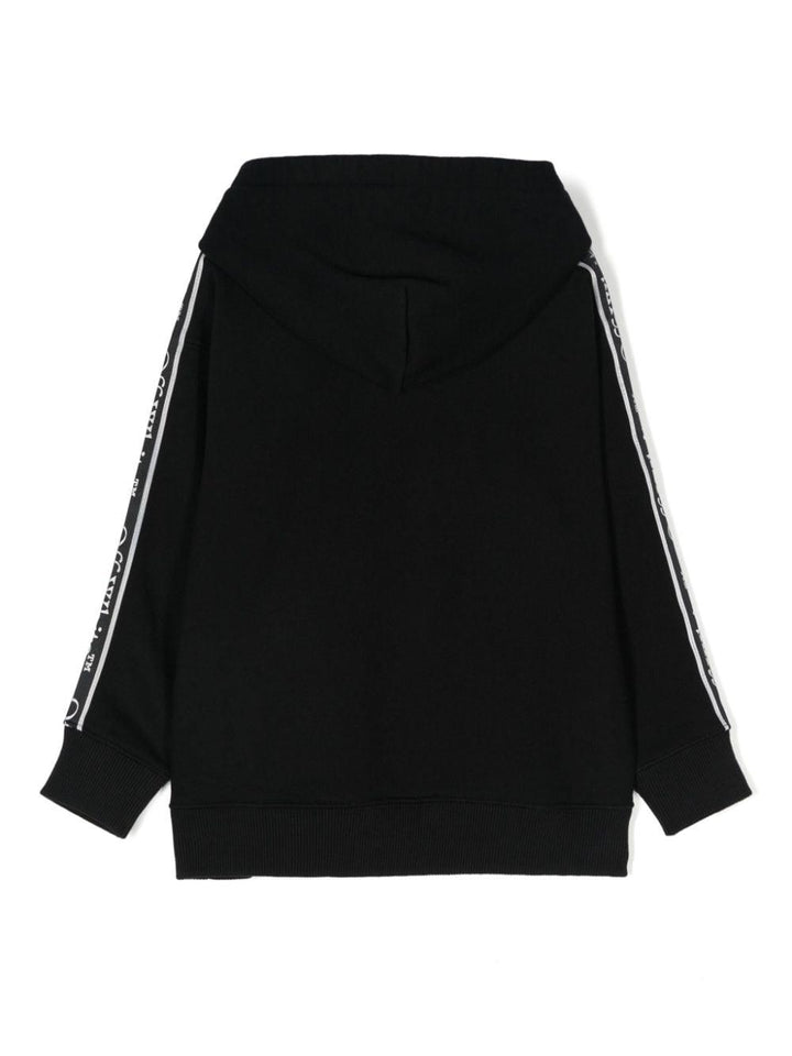 Felpa nera per bambino con logo OBBB00BF24FLE001 1001 Off White Kids 