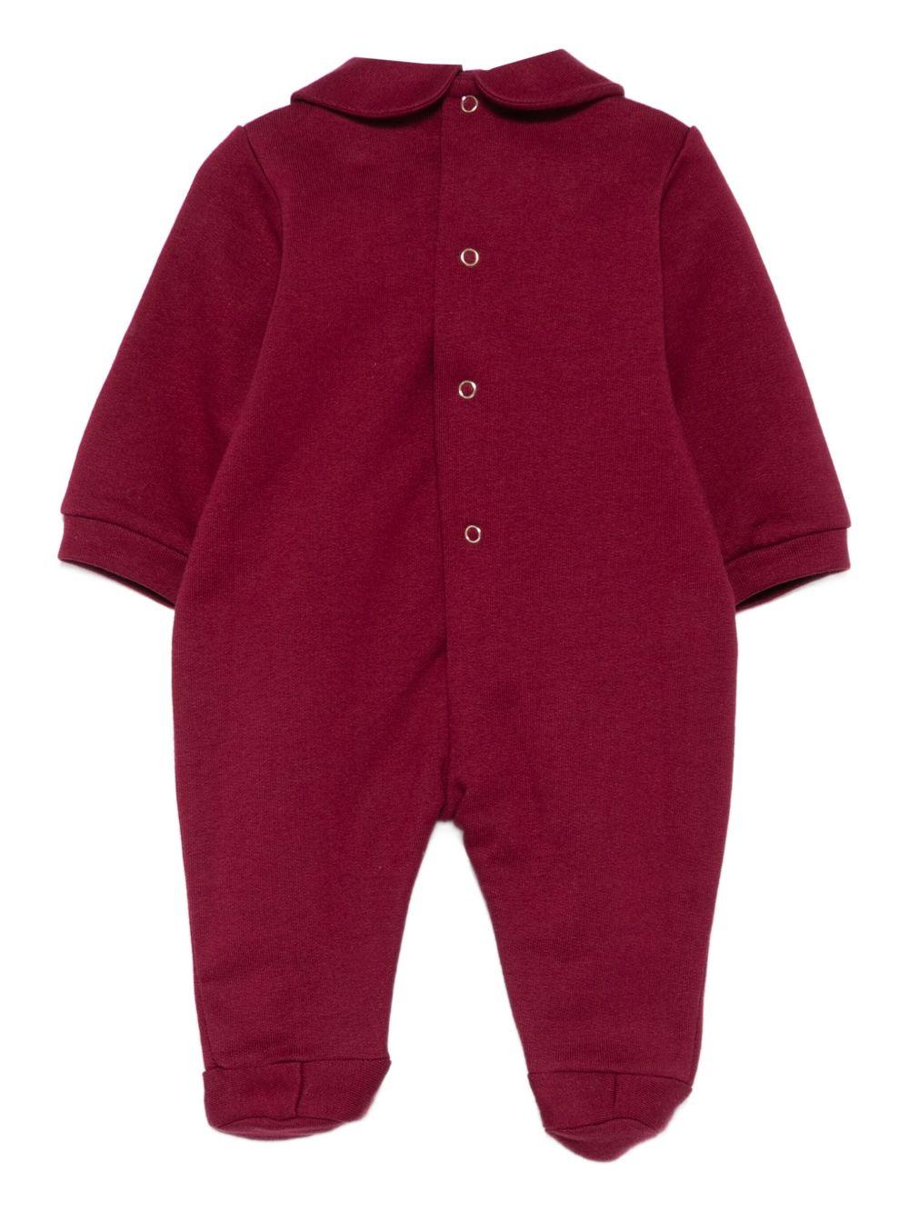 Tutina rossa oscuro per neonata ENTU1390FF002 3029 Elisabetta Franchi Kids 