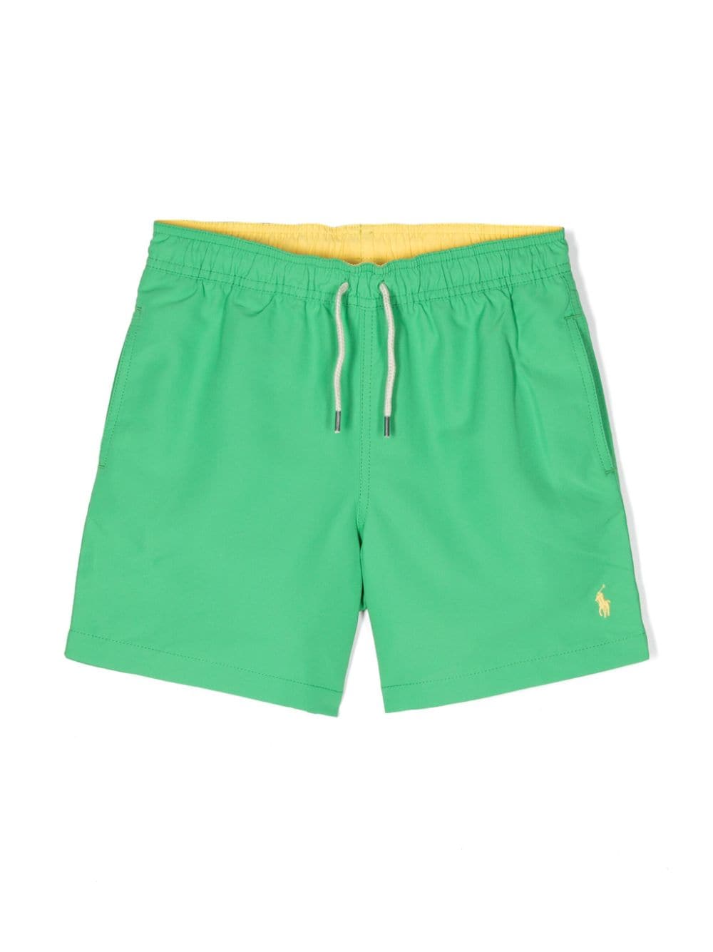 Green swimming shorts for boys
